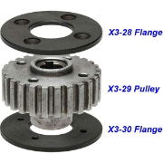 X3 Gearbox Layshaft Pulley Assembly (OLD Style)