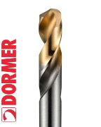 Dormer A022 TiN-Tip Coated HSS Stub Drills