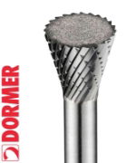 Dormer P825 Carbide Burrs - Inverted Cone