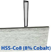 HSS-Co8 M42 Tapered Parting Blades