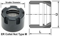 ER Mini Collet Nuts - Type M