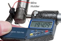 Thread Measuring Wire Set - In Use