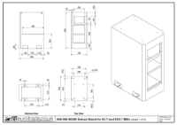 Deluxe Stand for SIEG X2.7 and SX2.7 Mills - With Drawer - Drawing 1