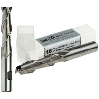 2 Flute HSS-AL End Mill For Aluminium - Long Series - Uncoated