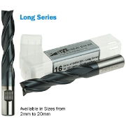 3 Flute HSS-AL End Mill - Long Series - TiAlN Coated