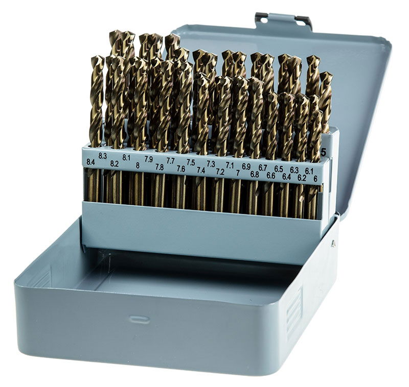 41pcs HSS Co 5 Cobalt Fully Ground Drill Set 6.0 10.0mm