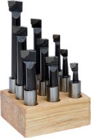 9pc Carbide Tipped Boring Cutter Set - 12mm shank