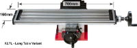 SIEG X2.7L Mill - Belt Drive with Brushed Motor - with Long Table