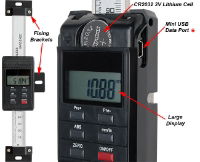 Standard Digital Readout Bars - Vertical 100mm to 300mm