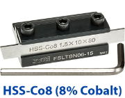 Parting Off Blocks with M42 HSS-Co8 Blade