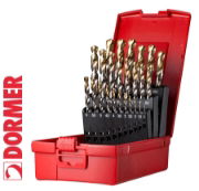 Dormer A095204 25pc HSS TiN Jobber Drill Set 1.0-13.0mm